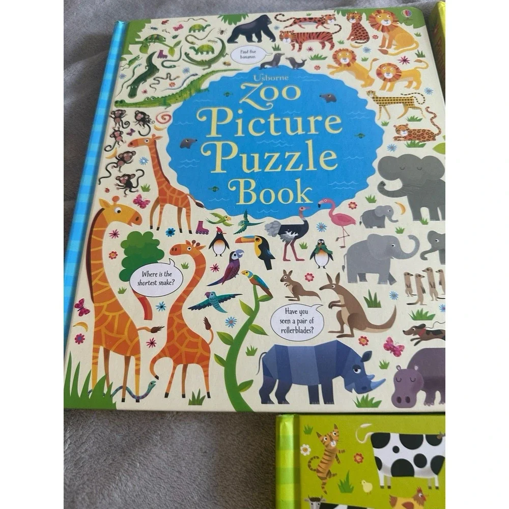 USBORNE Picture Puzzle Books [Hardcover] [2015] - Lot of 3